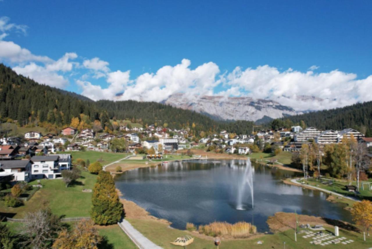 Lovely 1-Bedroom Vacation Studio Apartment With Pool And Sauna Laax Exterior foto